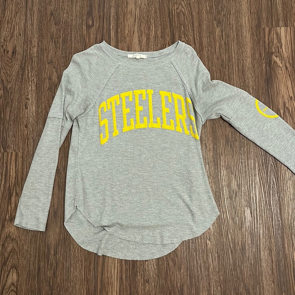 Steelers long sleeve Henley top